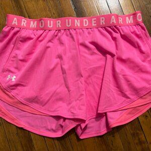 Under Armour XXL Bright Pink Running Shorts